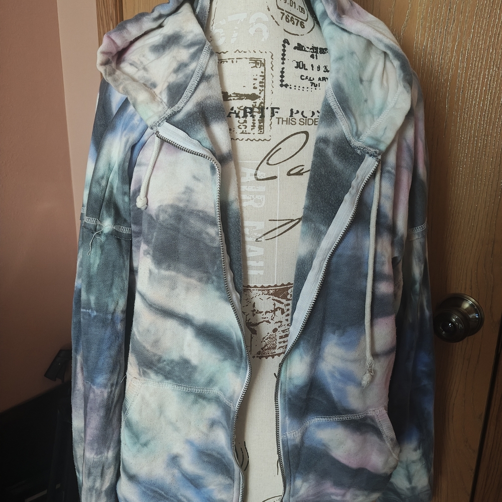 Aeropostale Women's Multicolor Tie-Dye Hoodie